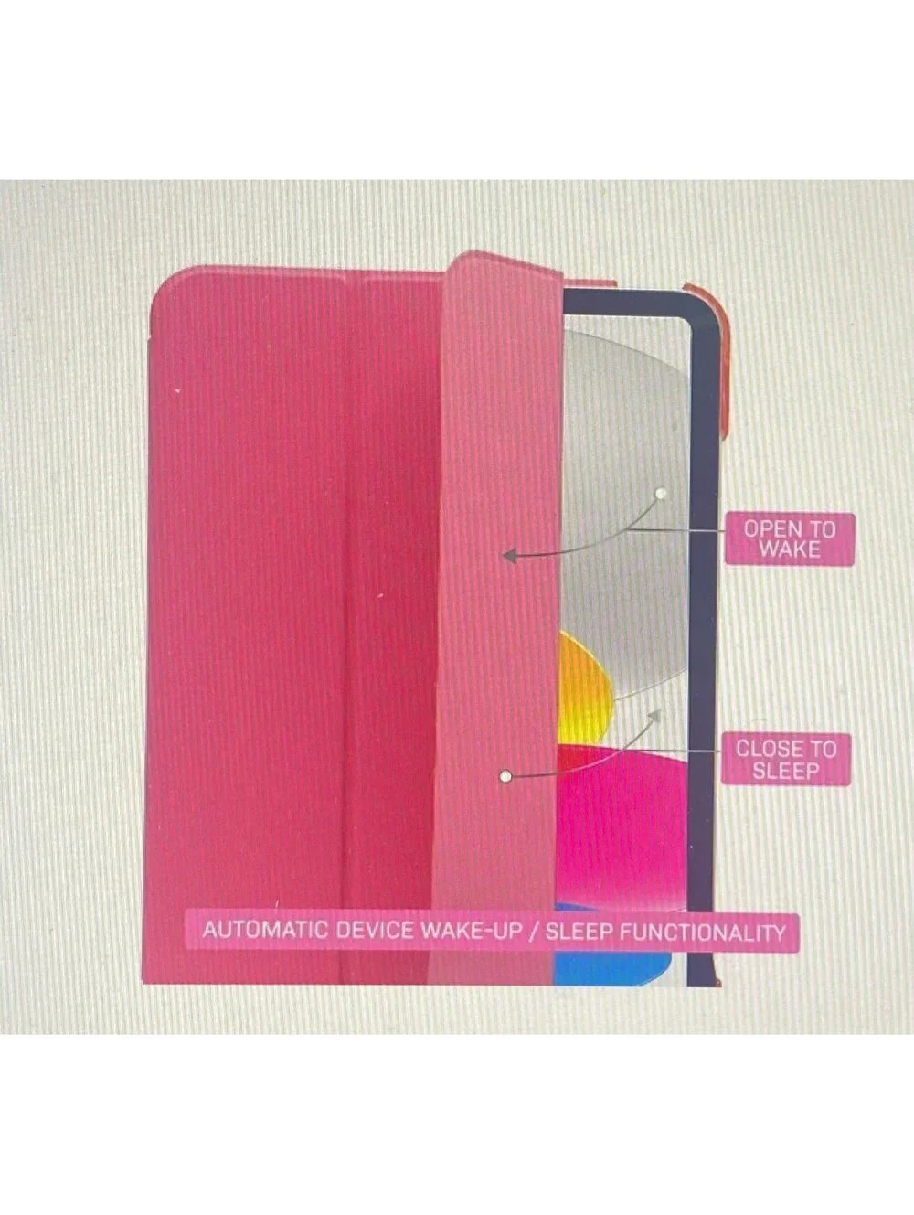 Body Glove Tablet Folio Case for iPad A16/iPad 10th generation Bright Pink